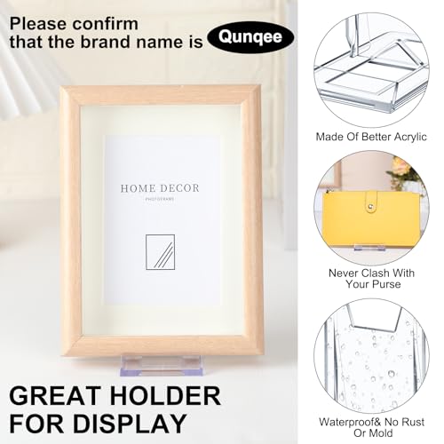 6 Packs Adjustable Purse Display Stand Clear Acrylic