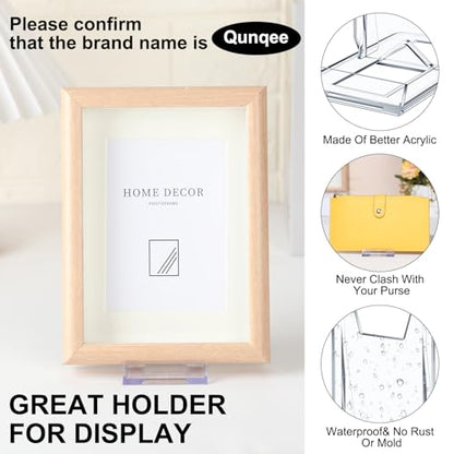 6 Packs Adjustable Purse Display Stand Clear Acrylic