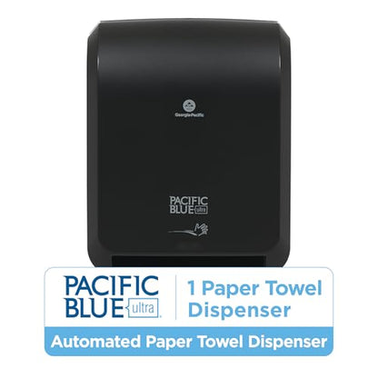 Pacific Blue Ultra 8" High-Capacity Automated Touchless Paper Towel Dispenser by GP PRO (Georgia-Pacific); Black; 59590; 12.9" W x 9" D x 16" H; 1 Dispenser - style: Automated dispenser