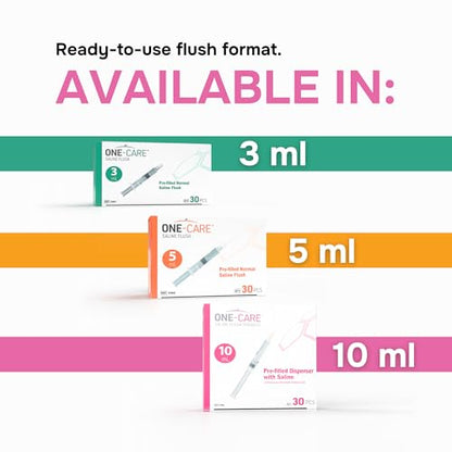ONE-CARE 0.9% Sodium Chloride, Dispenser, 5 mL, 30pcs/Box