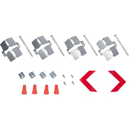 "Morris Products LED Exit Sign - Recessed Mount Edge - Red on Clear Panel, White Housing - Compact, Low-Profile Design - Double Sided Legend - Energy Efficient, High Output - 1 Count, (73413)" - color: Red on Clear (White Housing), size: Double Sided