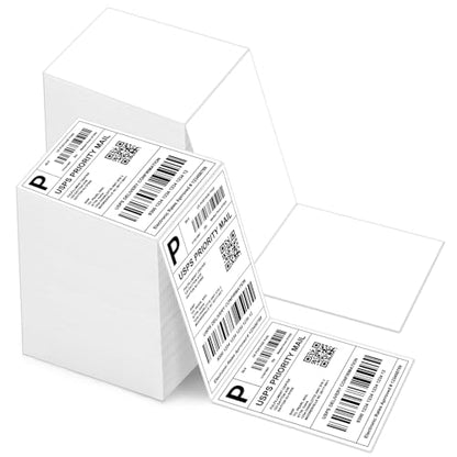 4x6 Thermal Labels - All-Purpose Label Stickers, White, Shipping Stickers for Thermal Printers (2000 Labels) - size: 2000 Labels