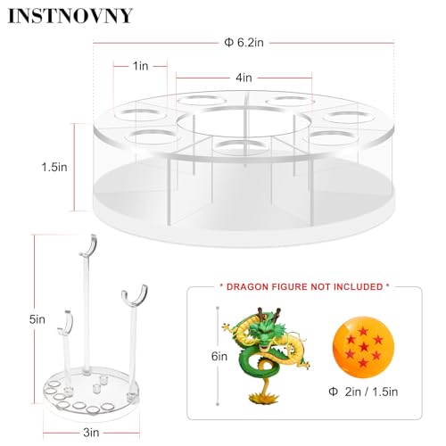 Shenlong Acrylic Shelf and Shelf, for Business Halloween Christmas Holiday and Birthday Home Decoration (15cm, Does not Include Dragons and Beads) - size: 16cm
