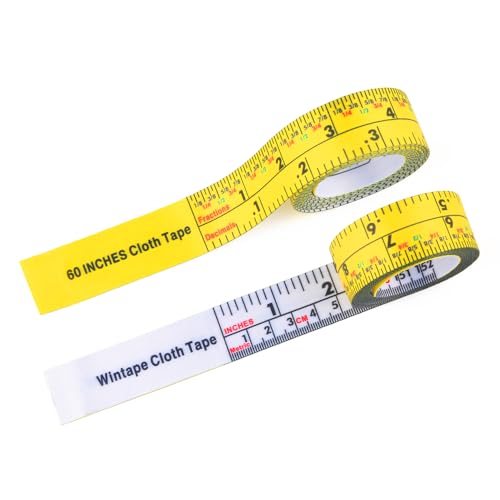 60'' Fractional Inch and Decimal Engineer Scale Cloth Tape Measure