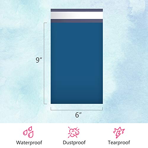 UCGOU Small Poly Mailers 6x9 Inch Navy Blue 200 Pack Plastic Shipping Bags - color: Navy Blue, size: 6X9" 200PC