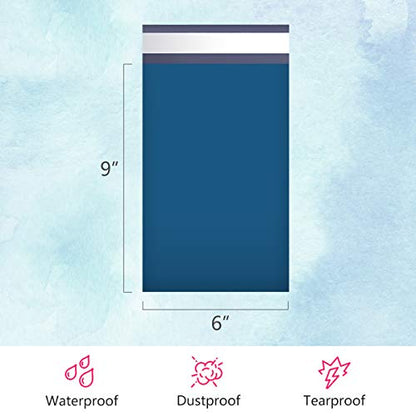 UCGOU Small Poly Mailers 6x9 Inch Navy Blue 200 Pack Plastic Shipping Bags - color: Navy Blue, size: 6X9" 200PC