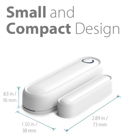Fosmon 4 Pack WaveLink 51018HOM Add-On Door Contact Sensor Unit (No Receiver) - White - style: 4 Door Sensor Transmitter