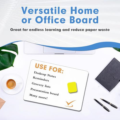 Dry Erase Lapboards, HERKKA 25 Pack Double Sided Small Dry Erase Whiteboards 9 x 12.5 Inch with 25 Erasers, Small Dry Erase Boards for Classroom Teacher Supplies, Personal White Boards for Students - size: 25 PACK