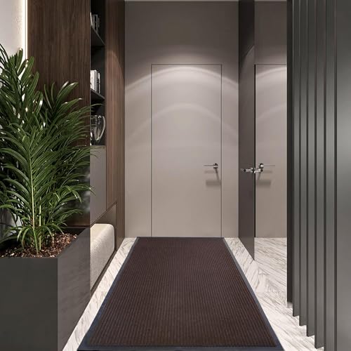 uyoyous Front Door Mat 3' X 10' Commercial Floor Mats Doormats Brown - color: Brown