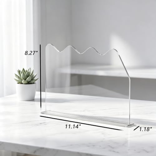 4 Pack Monitor Sticky Note Holder and Computer Memo Board, Clear Desk Stand