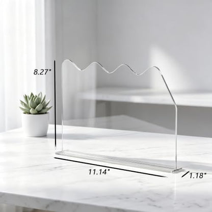 4 Pack Monitor Sticky Note Holder and Computer Memo Board, Clear Desk Stand