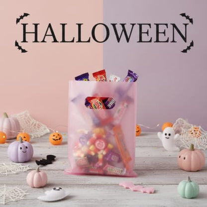 Maitys Pink 300 Pcs Small Plastic Bags with Handles 5x7 for Business - color: Pink