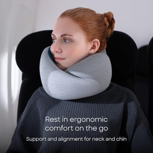 Ostrichpillow GO Travel Pillow, 360° Memory Foam Support, Soft & Washable - color: Dawn