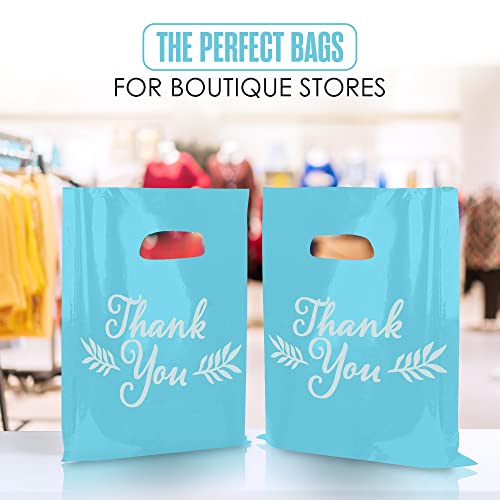 Thank You Bags, Merchandise Bags, Customers, Small Business, Blue, 16”x18” - color: Blue, size: 16" x 18"