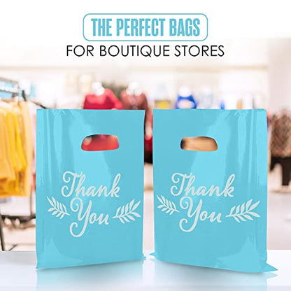 Thank You Bags, Merchandise Bags, Customers, Small Business, Blue, 16”x18” - color: Blue, size: 16" x 18"