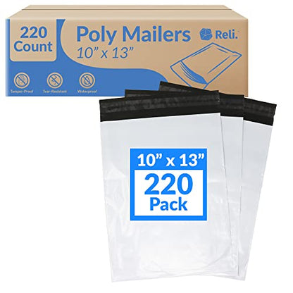 Reli. Poly Mailers 10x13" | 220 Count | White