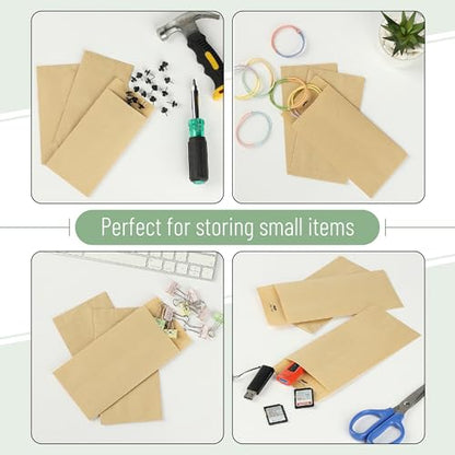 Mr. Pen- Money Envelopes for Cash Bulk, 6.5" x 3.5", 200 Pack, Kraft Paper - color: Brown, size: 200 Pack