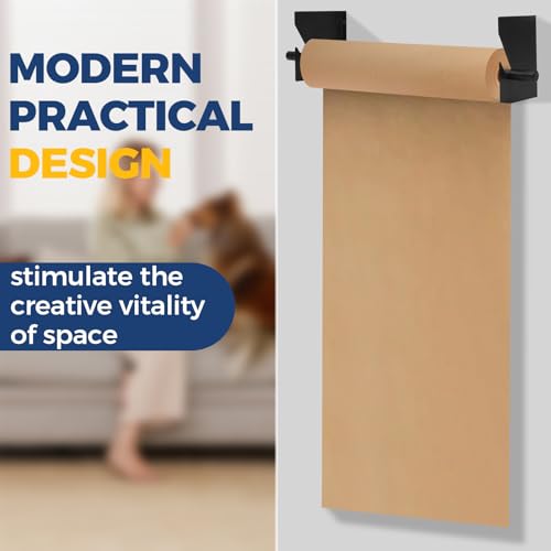 Heavy Duty Adjustable Wall Mount Paper Roll Holder Vinyl, Label 28"-60"