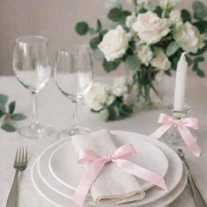 Pale Pink Satin Ribbon Roll 1-1/2 Inch x 36 Yards for Hair Bows & Gift Wrap - color: Pale Pink