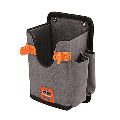 Ergodyne Squids 5543 Barcode Scanner Holder Equipment Mount for Gun Grip Mobile Computers, Handheld Bar Code Scanners, Fastener Straps to Attach to Forklift Gray Large - size: L