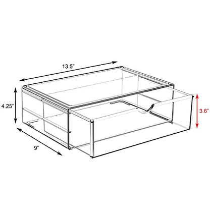 Sorbus Acrylic Drawers, Clear Makeup Organizer for Vanity (1 Drawer) - color: 1 Drawer