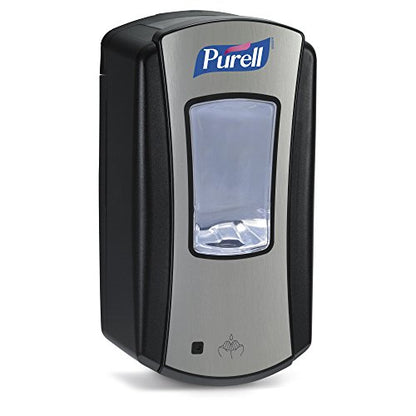 Purell LTX-12 Manual Hand Sanitizer Dispenser, Black, 1200 mL - 1928-04 - color: Chrome/Black