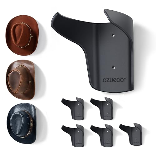 Ozueccr Cowboy Hat Rack for Wall, 6 Pack - size: 6 Pack