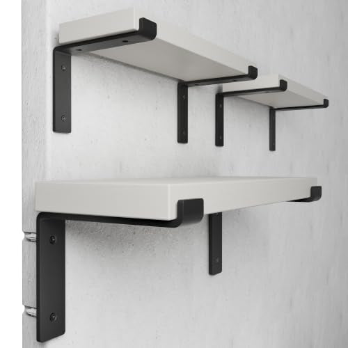 BATODA 8" Z Shelf Brackets with Lip for 7.25" Boards, Heavy Duty, Pack of 6 - size: 7.25 Inch