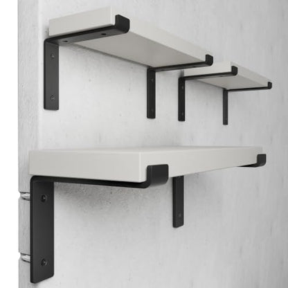 BATODA 8" Z Shelf Brackets with Lip for 7.25" Boards, Heavy Duty, Pack of 6 - size: 7.25 Inch