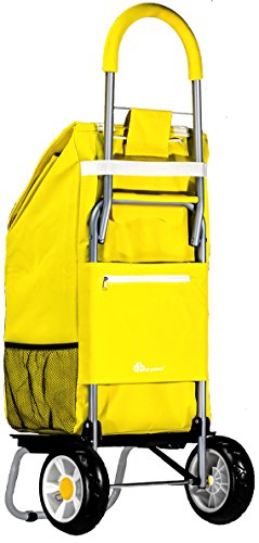 dbest products Trolley Dolly Shopping Grocery Foldable Cart Storage Mom, Blue Polka Dot - color: Daisy, style: Cart
