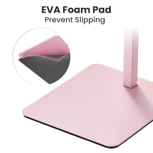 2-Pack Adjustable Tabletop Purse & Banner Display Stands, Pink - color: Pink