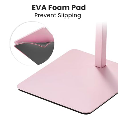 2-Pack Adjustable Tabletop Purse & Banner Display Stands, Pink - color: Pink