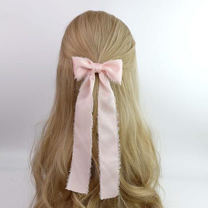 Silk Satin Ribbon 1-1/2 Inch x 30 Yards Light Pink & Purple & Gray - color: Light Pink& Light Purple& Gray