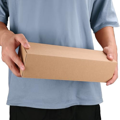CRUGLA 40 Packs 12x4x3 Shipping Boxes for Small Business, Corrugated Cardboard Boxes Bulk for Shipping Packing Mailing - size: 12x4x3 Inch