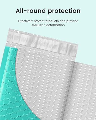 GSSUSA Teal Bubble Mailers 6x9 Small Padded Envelopes 3000 Pack Self-Seal - color: Teal, size: 6x10 3000pc