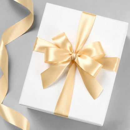 Champagne Satin Ribbon 1 Inch x 100 Yards - color: Champagne