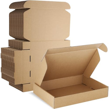 Famagic 30 Pack 11x8x2 Brown Shipping Boxes for Small Business, Book, Gifts - color: Brown, size: 11x8x2" 30pcs