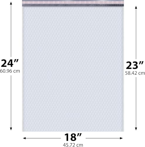 White Bubble Mailers 18x24, Poly Padded Envelopes #9, 50 Pack - color: White, size: 18"x24" / 50 Pack