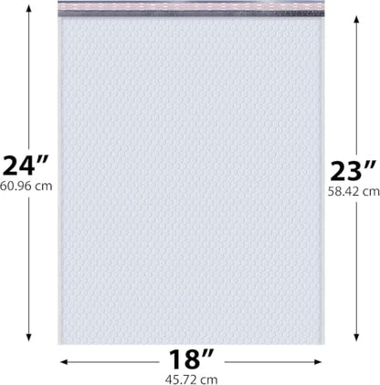 White Bubble Mailers 18x24, Poly Padded Envelopes #9, 50 Pack - color: White, size: 18"x24" / 50 Pack