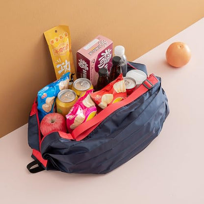 2PCS Travel Shoulder Bag Reusable Grocery Bags Foldable Shopping Bags Waterproof Pouch Bags Sports handbag - color: Green