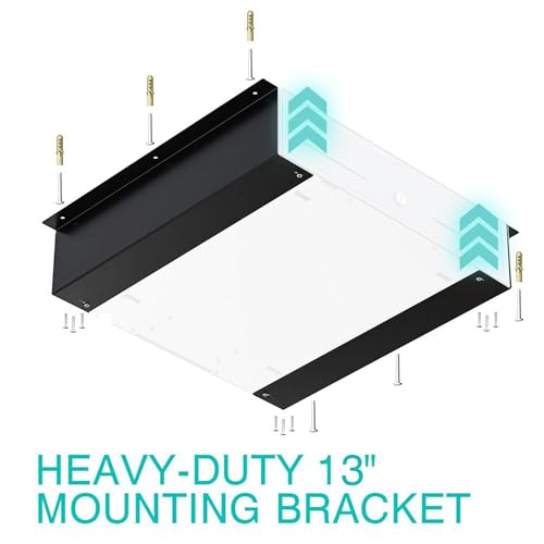 Cash Drawer Under Counter Mount Brackets 1.8 x 13.3 x 3.8 Inches - Black - color: Black, size: 13 Inches (1 Pack)