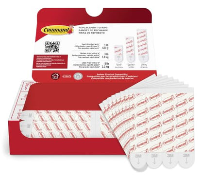 Command Indoor Large Replacement Strips, 20 Strips - size: 20 Strips