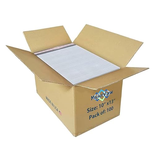 Bubble Mailers 10x13, Self Seal Poly Padded Envelopes, 100 Pack Bulk - color: White, size: 10x13" / 100 Pack