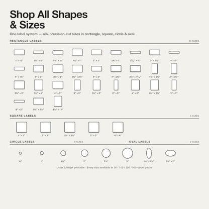 4" X 1" Matte White Printable Address Labels (100 Sheets, 2000 Stickers) - style: 2000 Labels