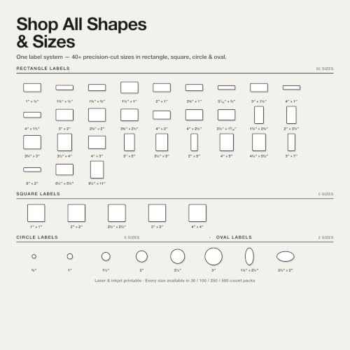 4" X 1" Matte White Printable Address Labels (250 Sheets, 5000 Stickers) - style: 5000 Labels