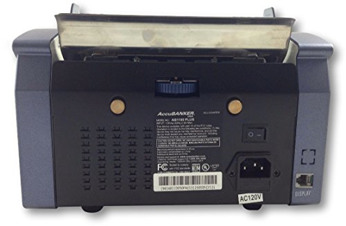 AccuBANKER AB1100PLUS Commercial Grade Digital Money Counter, Hopper Capacity 200 Bills & Speed 1,300 Bills/Min Bill Counter Machine Fast & Reliable Perfect for Small & Medium Retailers - style: Basic