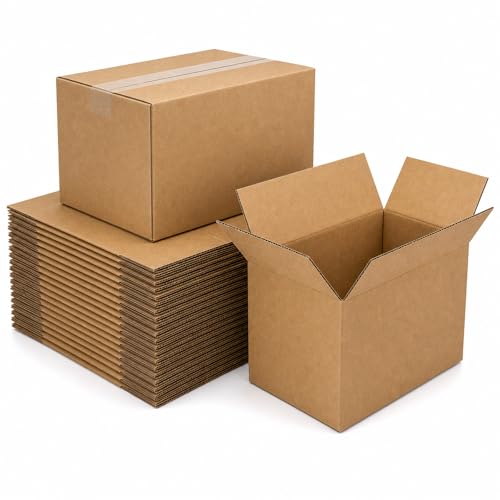 12x8x8 Brown Kraft Shipping Boxes for Small Business, 20 Pack - size: 12x8x8 Inch