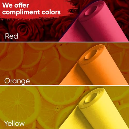 18" x 1200" (100 ft) Red Kraft Paper (Case of 16 Rolls), Made in USA - color: Red, style: Bulk Case - 1 Color