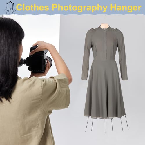 Adjustable Clothing Display Hanger, Mannequin Torso Clothes Rack for Female