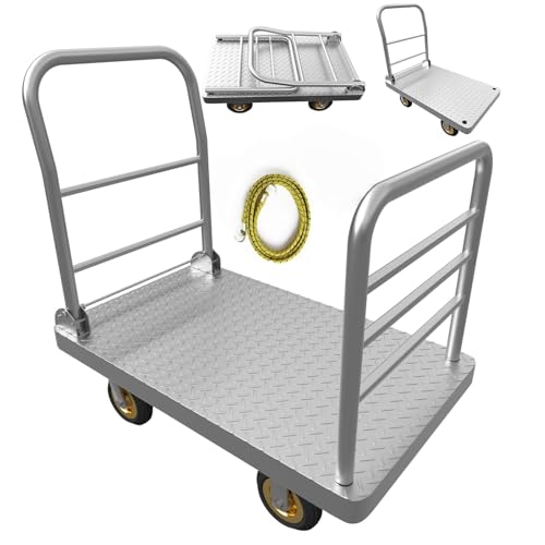 Lomive 2IN1 48"×24" Platform Truck Cart 2650lbs Heavy Duty Flatbed Cart